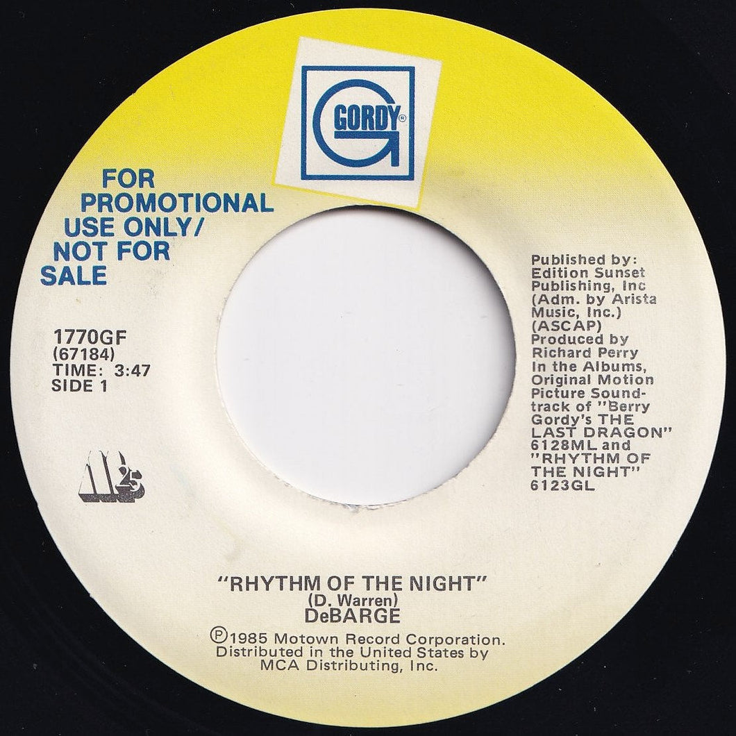 DeBarge - Rhythm Of The Night / Rhythm Of The Night (7 inch Record / Used)