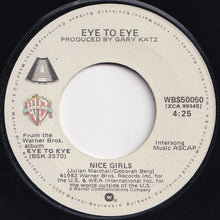 画像をギャラリービューアに読み込む, Eye To Eye - Nice Girls / Time Flys (7 inch Record / Used)
