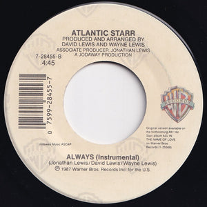 Atlantic Starr - Always / (Instrumental) (7 inch Record / Used)