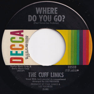 Cuff Links - Tracy / Where Do You Go? (7 inch Record / Used)