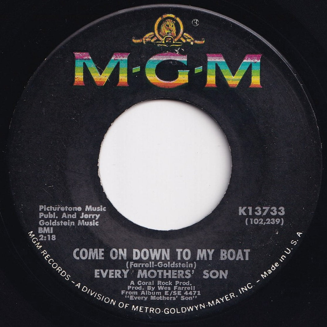 Every Mothers' Son - Come On Down To My Boat / I Believe In You (7 inch Record / Used)