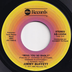 Jimmy Buffett - Margaritaville / Miss You So Badly (7 inch Record / Used)