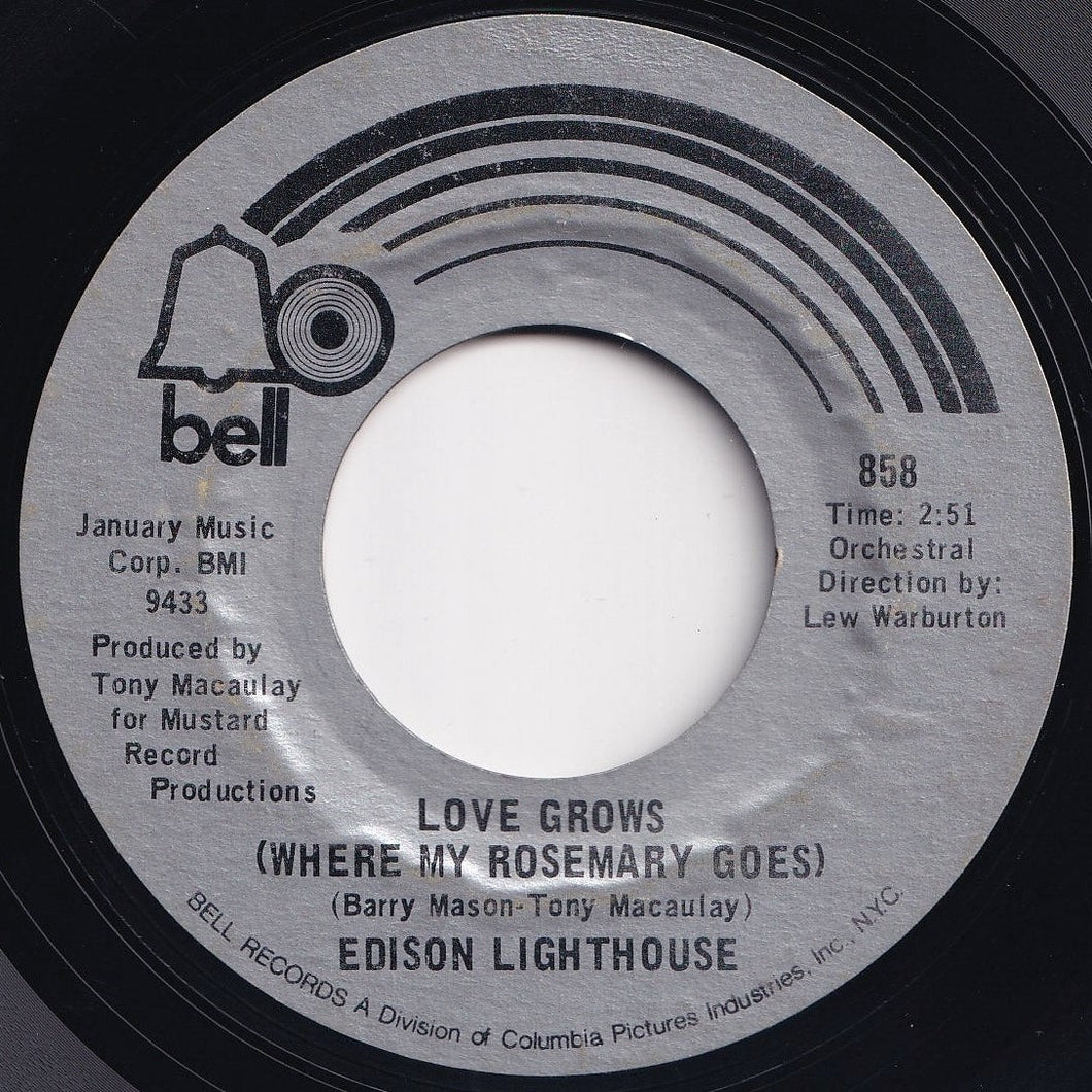 Edison Lighthouse - Love Grows (Where My Rosemary Goes) / Every Lonely Day (7 inch Record / Used)