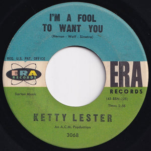 Ketty Lester - Love Letters / I'm A Fool To Want You (7 inch Record / Used)