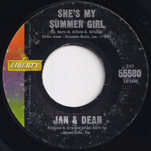 Jan & Dean - Surf City / She's My Summer Girl (7 inch Record / Used)