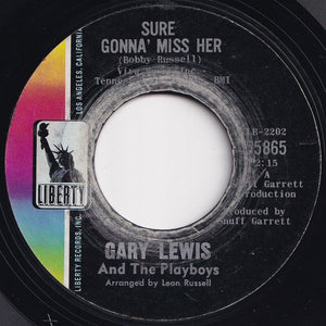 Gary Lewis And The Playboys - Sure Gonna' Miss Her / I Don't Wanna Say Goodnight (7 inch Record / Used)