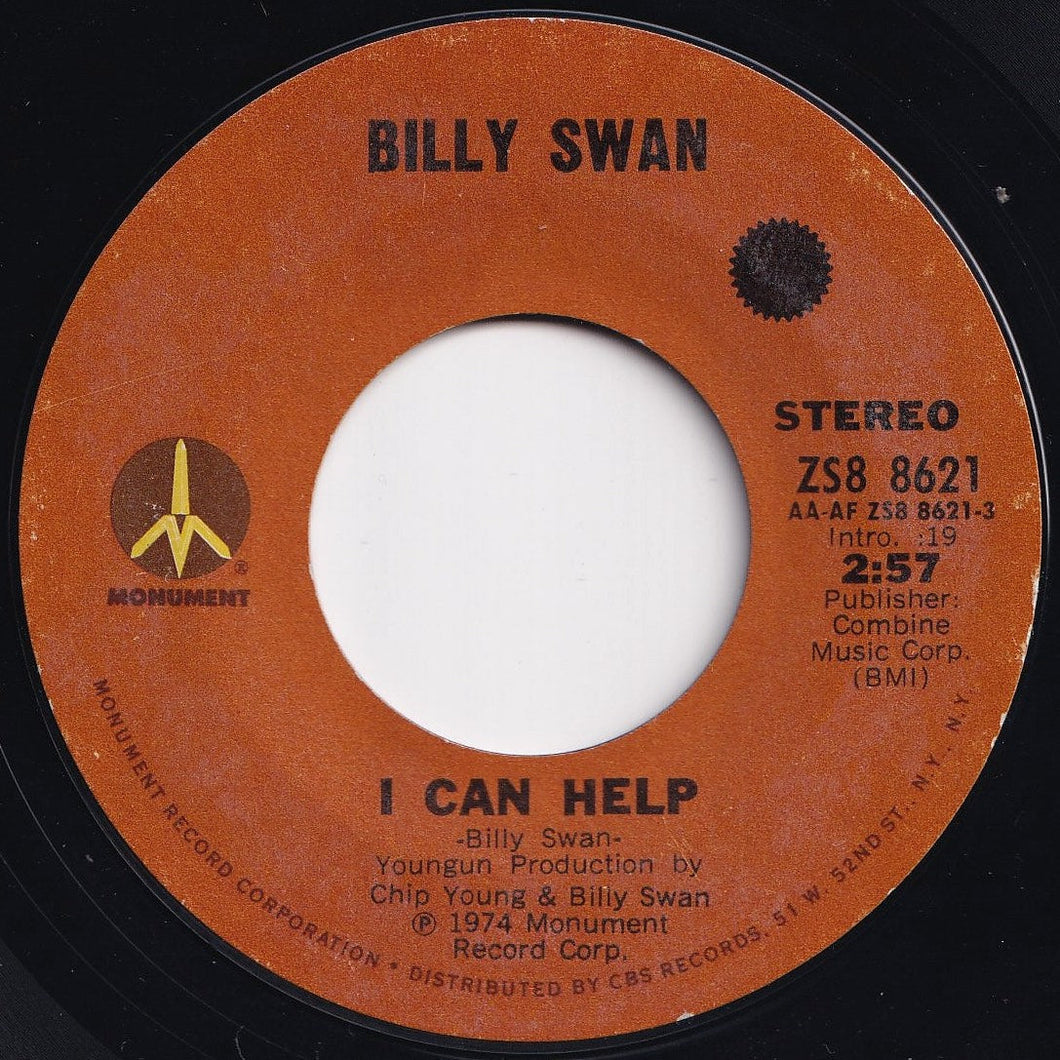 Billy Swan - I Can Help / Ways Of A Woman In Love (7 inch Record / Used)