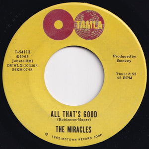 Miracles - Ooo Baby Baby / All That's Good (7 inch Record / Used)