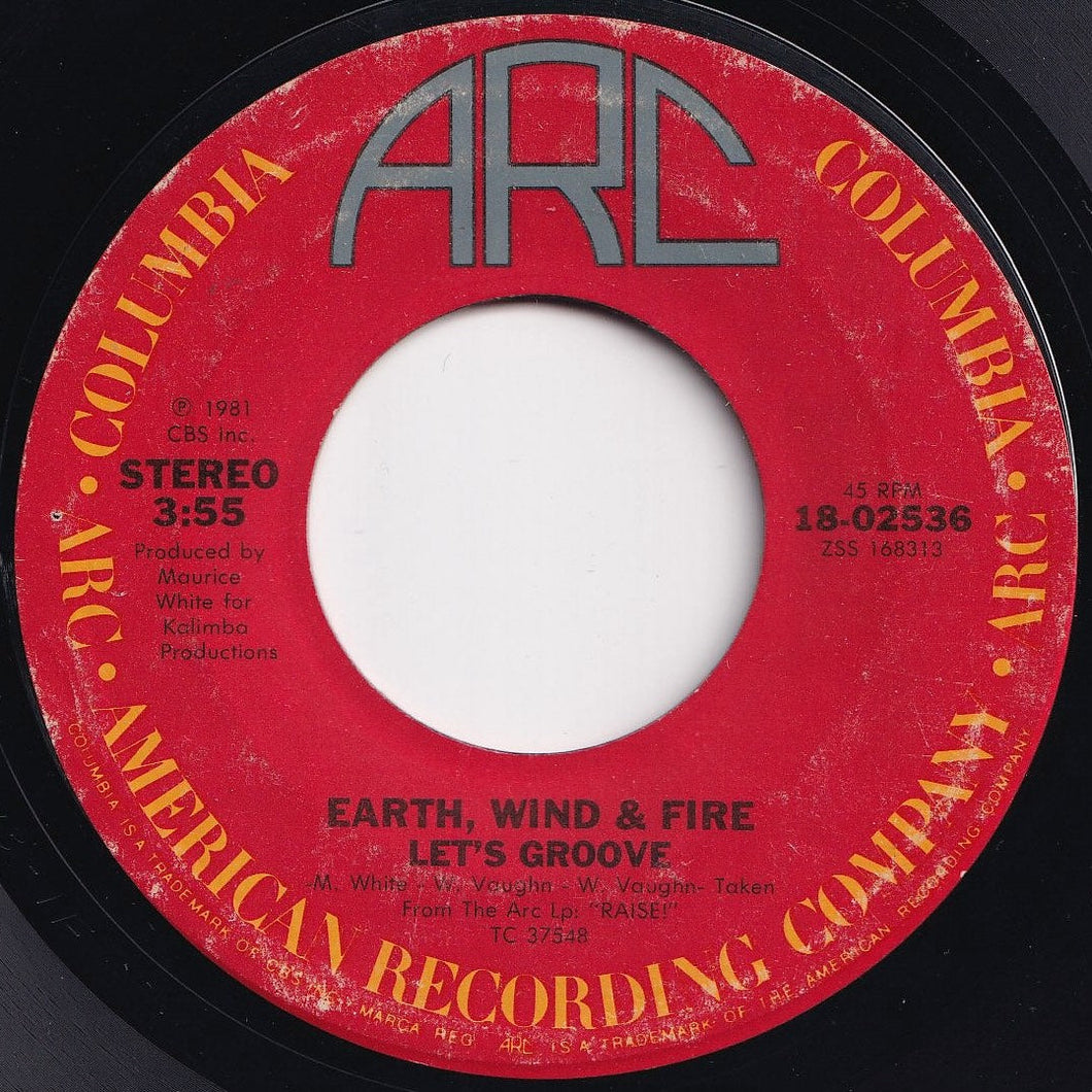 Earth, Wind & Fire - Let's Groove / (Instrumental) (7 inch Record / Used)