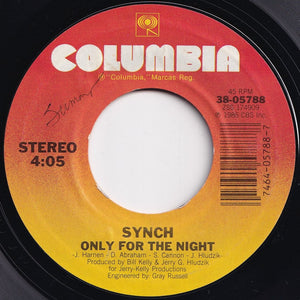 Synch - Where Are You Now? / Only For The Night (7 inch Record / Used)