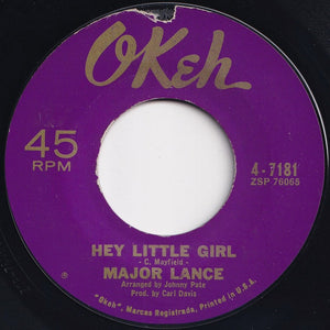 Major Lance - Hey Little Girl / Crying In The Rain (7 inch Record / Used)