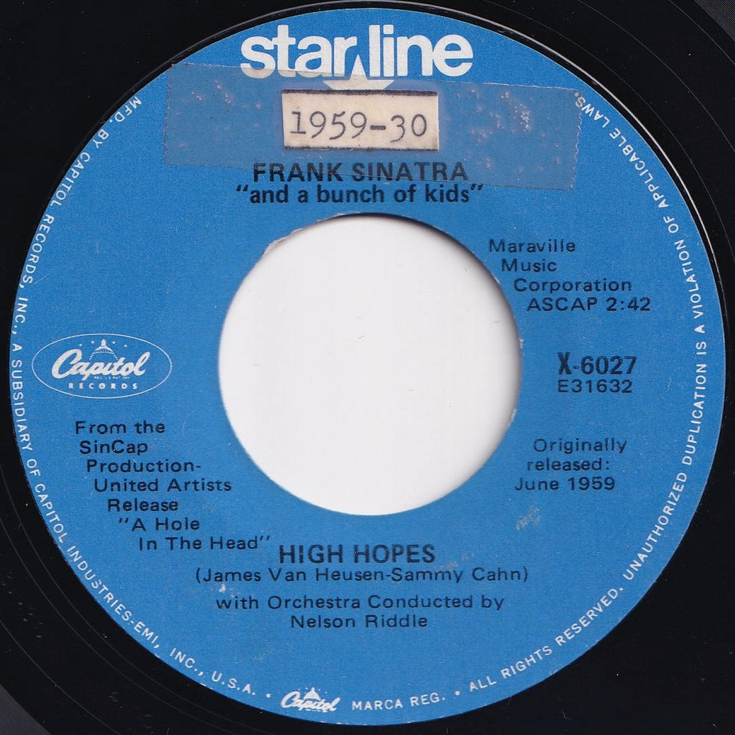 Frank Sinatra - High Hopes / All The Way (7 inch Record / Used)