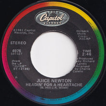 Load image into Gallery viewer, Juice Newton - Angel Of The Morning / Headin&#39; For A Heartache (7 inch Record / Used)
