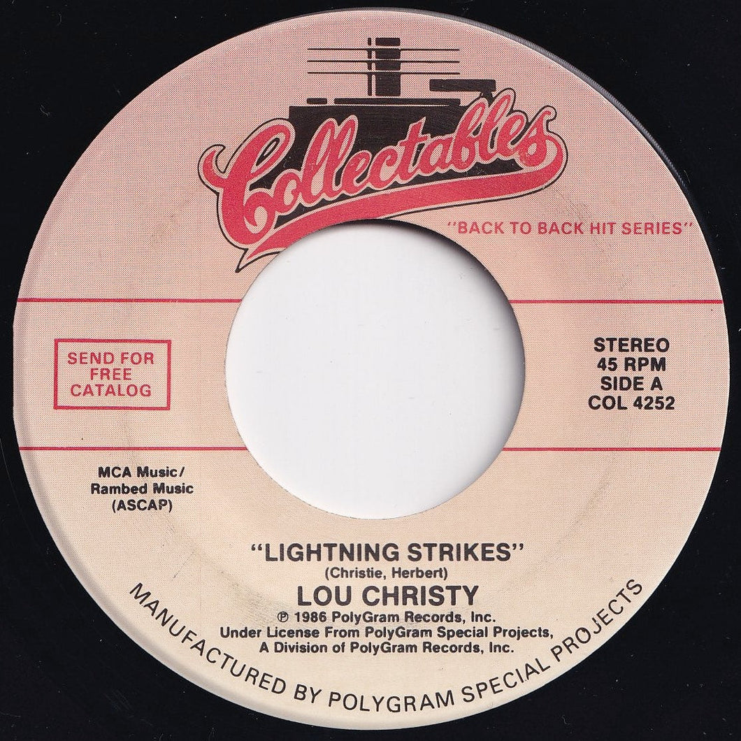 Lou Christy / Every Mothers Son - Lightning Strikes / Come On Down To My Boat (7 inch Record / Used)