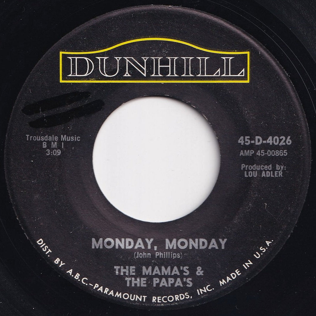 Mama's & The Papa's - Monday, Monday / Got A Feelin' (7 inch Record / Used)