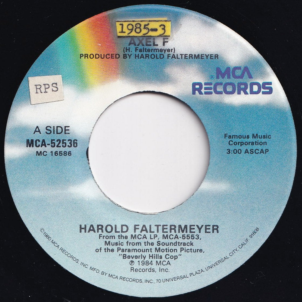 Harold Faltermeyer - Axel F / Shoot Out (7 inch Record / Used)