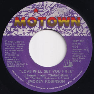 Smokey Robinson - One Heartbeat / Love Will Set You Free (Theme From Solarbabies) (7 inch Record / Used)