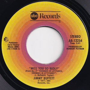 Jimmy Buffett - Margaritaville / Miss You So Badly (7 inch Record / Used)