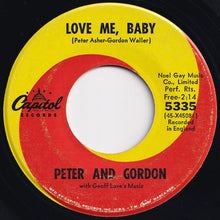 画像をギャラリービューアに読み込む, Peter And Gordon - I Go To Pieces / Love Me, Baby (7 inch Record / Used)
