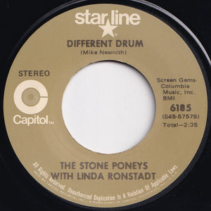 Stone Poneys - Different Drum / Long Long Time (7 inch Record / Used)