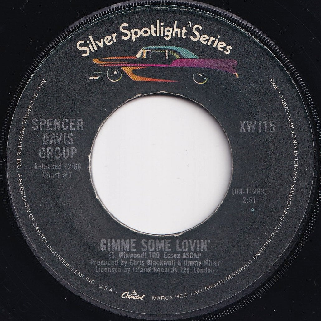 Spencer Davis Group - Gimme Some Lovin' / Keep On Running  (7 inch Record / Used)