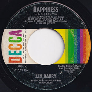 Len Barry - Like A Baby / Happiness (Is A Girl Like You) (7 inch Record / Used)