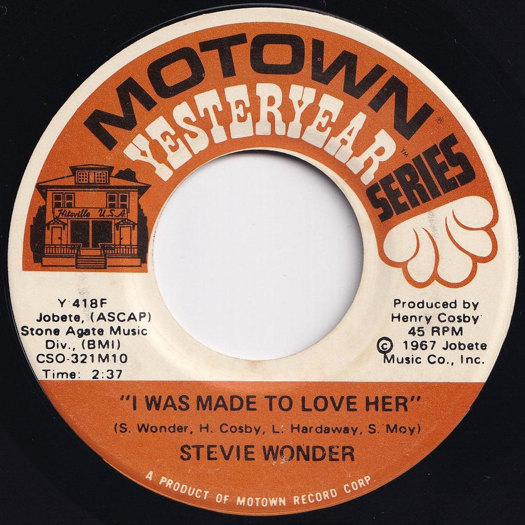 Stevie Wonder - I Was Made To Love Her / Shoo Be Doo Be Doo Da Day (7 inch Record / Used)