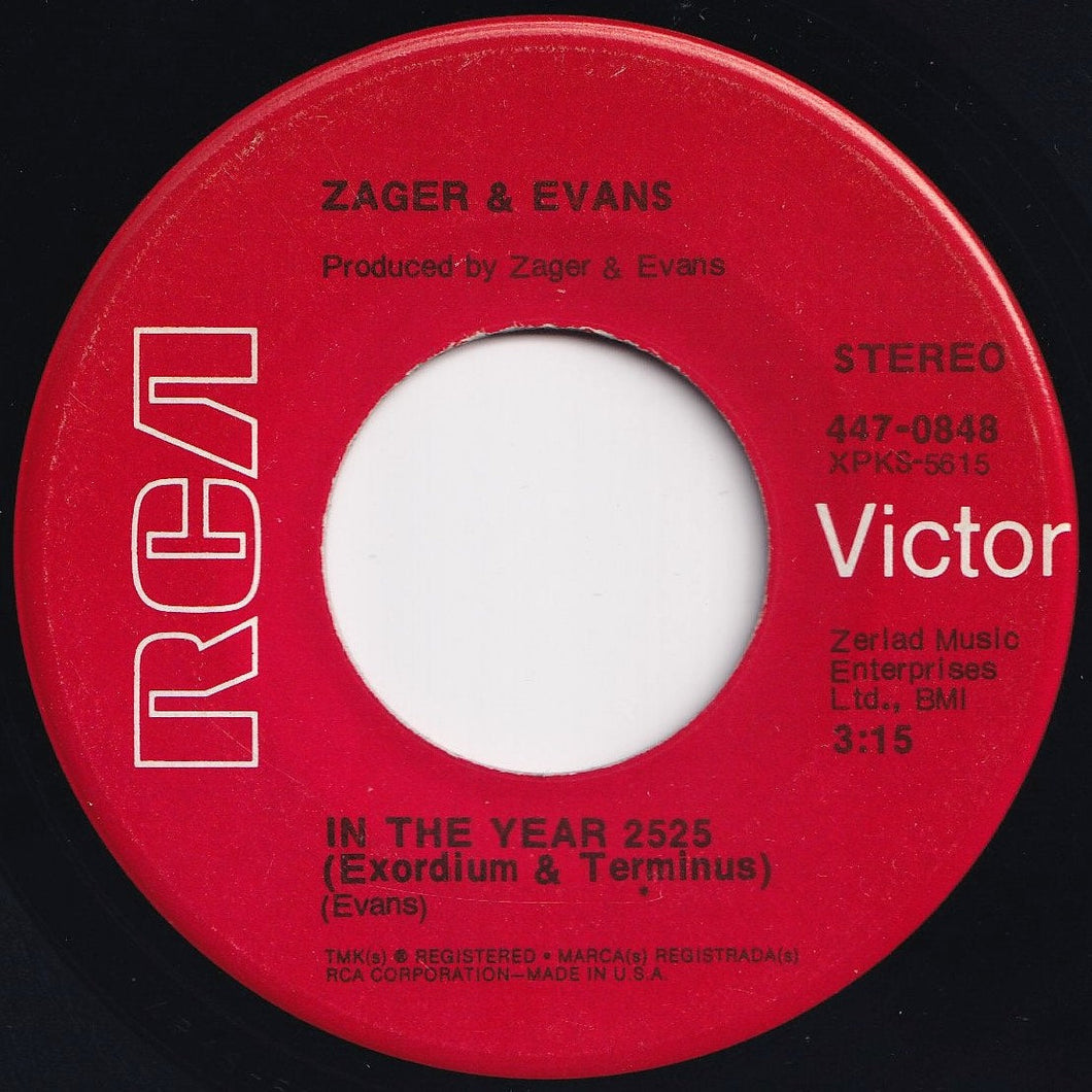 Zager & Evans - In The Year 2525 (Exordium & Terminus) / Mr. Turnkey (7 inch Record / Used)