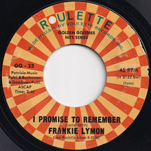 画像をギャラリービューアに読み込む, Frankie Lymon - ABC&#39;s Of Love / I Promise To Remember (7 inch Record / Used)
