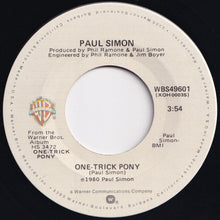 画像をギャラリービューアに読み込む, Paul Simon - One-Trick Pony / Long, Long Day (7 inch Record / Used)
