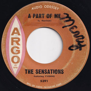 Sensations - Music, Music, Music / A Part Of Me (7 inch Record / Used)