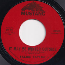 Load image into Gallery viewer, Felice Taylor - It May Be Winter Outside (But In My Heart It&#39;s Spring) / Winter Again (7 inch Record / Used)
