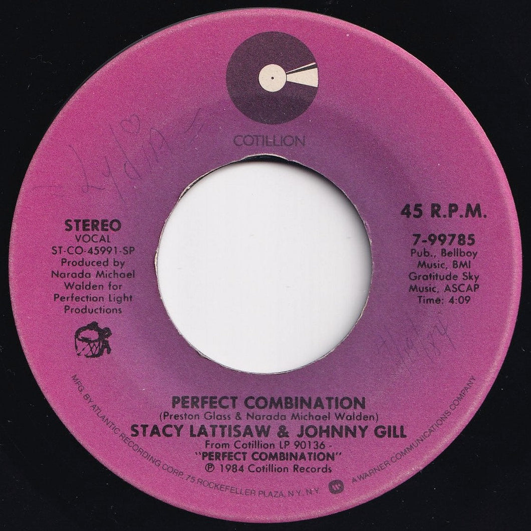 Stacy Lattisaw, Johnny Gill - Perfect Combination / Heartbreak Look (7 inch Record / Used)