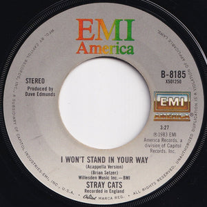 Stray Cats - I Won't Stand In Your Way / (Acappella Version) (7 inch Record / Used)