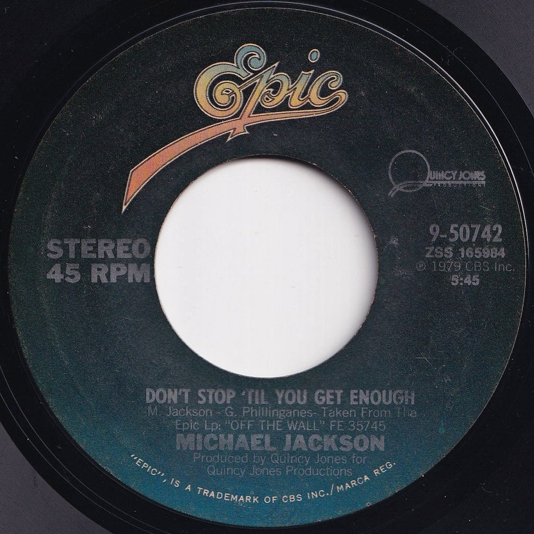 Michael Jackson - Don't Stop 'Til You Get Enough / I Can't Help It (7 inch Record / Used)