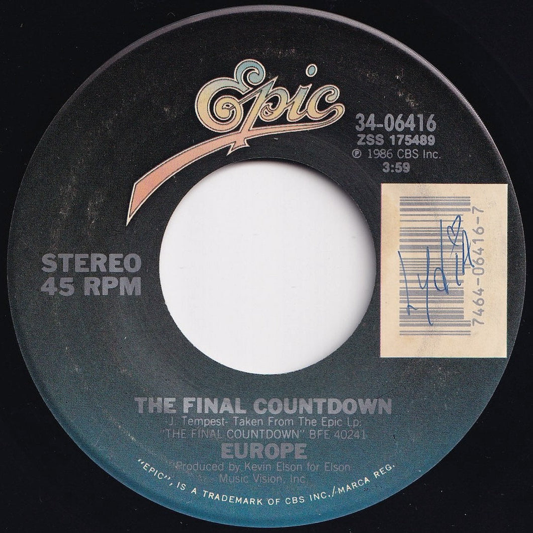 Europe - The Final Countdown / On Broken Wings (7 inch Record / Used)