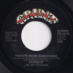 Starship - We Built This City / Private Room (Instrumental) (7 inch Record / Used)