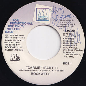 Rockwell - Carme / Carme (7 inch Record / Used)