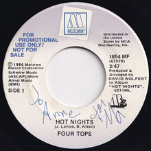 画像をギャラリービューアに読み込む, Four Tops - Hot Nights / Hot Nights (7 inch Record / Used)
