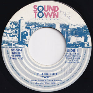 J. Blackfoot - Taxi / Where Is Love (7 inch Record / Used)