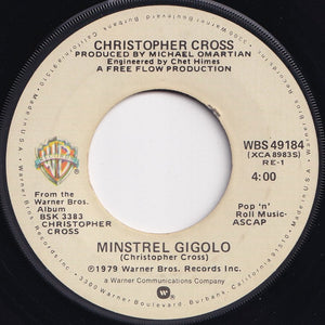 Christopher Cross - Ride Like The Wind / Minstrel Gigolo (7 inch Record / Used)