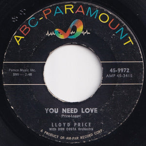 Lloyd Price - Stagger Lee / You Need Love (7 inch Record / Used)