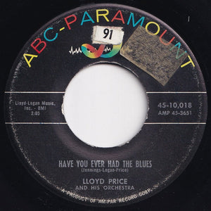 Lloyd Price And His Orchestra - (You've Got) Personality / Have You Ever Had The Blues (7 inch Record / Used)
