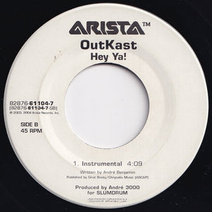 OutKast - Hey Ya! (Radio Mix) / (Instrumental) (7 inch Record / Used)