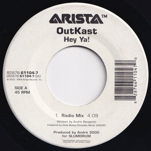 OutKast - Hey Ya! (Radio Mix) / (Instrumental) (7 inch Record / Used)