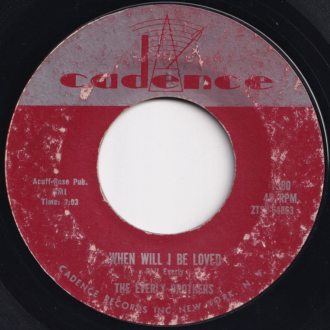 Everly Brothers - When Will I Be Loved / Be Bop A-Lula (7 inch Record / Used)