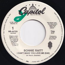 Load image into Gallery viewer, Bonnie Raitt - I Can&#39;t Make You Love Me / Come To Me (7 inch Record / Used)
