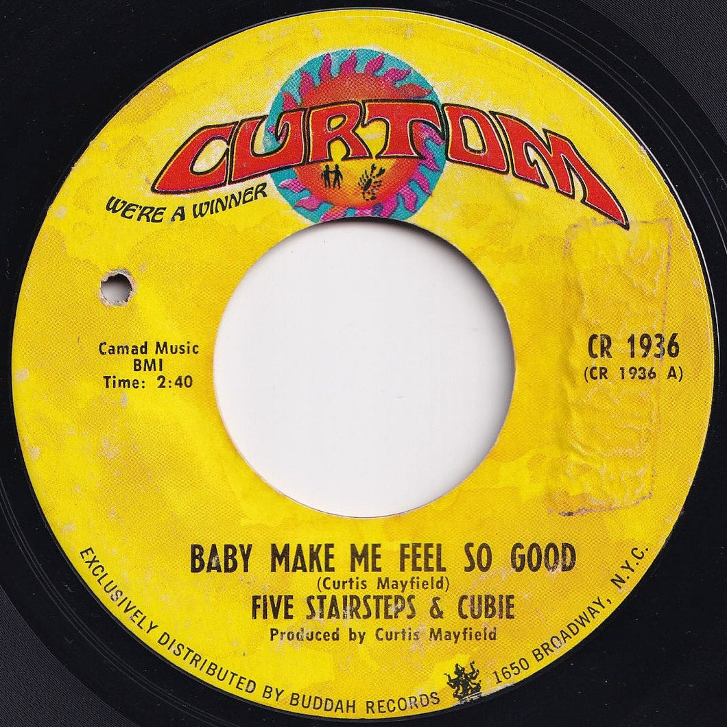 Five Stairsteps & Cubie - Baby Make Me Feel So Good / Little Young Lover (7 inch Record / Used)