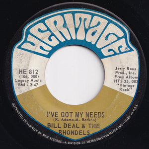 Bill Deal & The Rhondels - I've Been Hurt / I've Got My Needs (7 inch Record / Used)