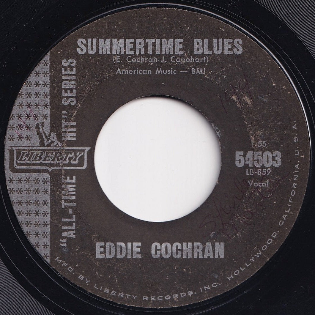 Eddie Cochran - Summertime Blues / Teenage Heaven (7 inch Record / Used)